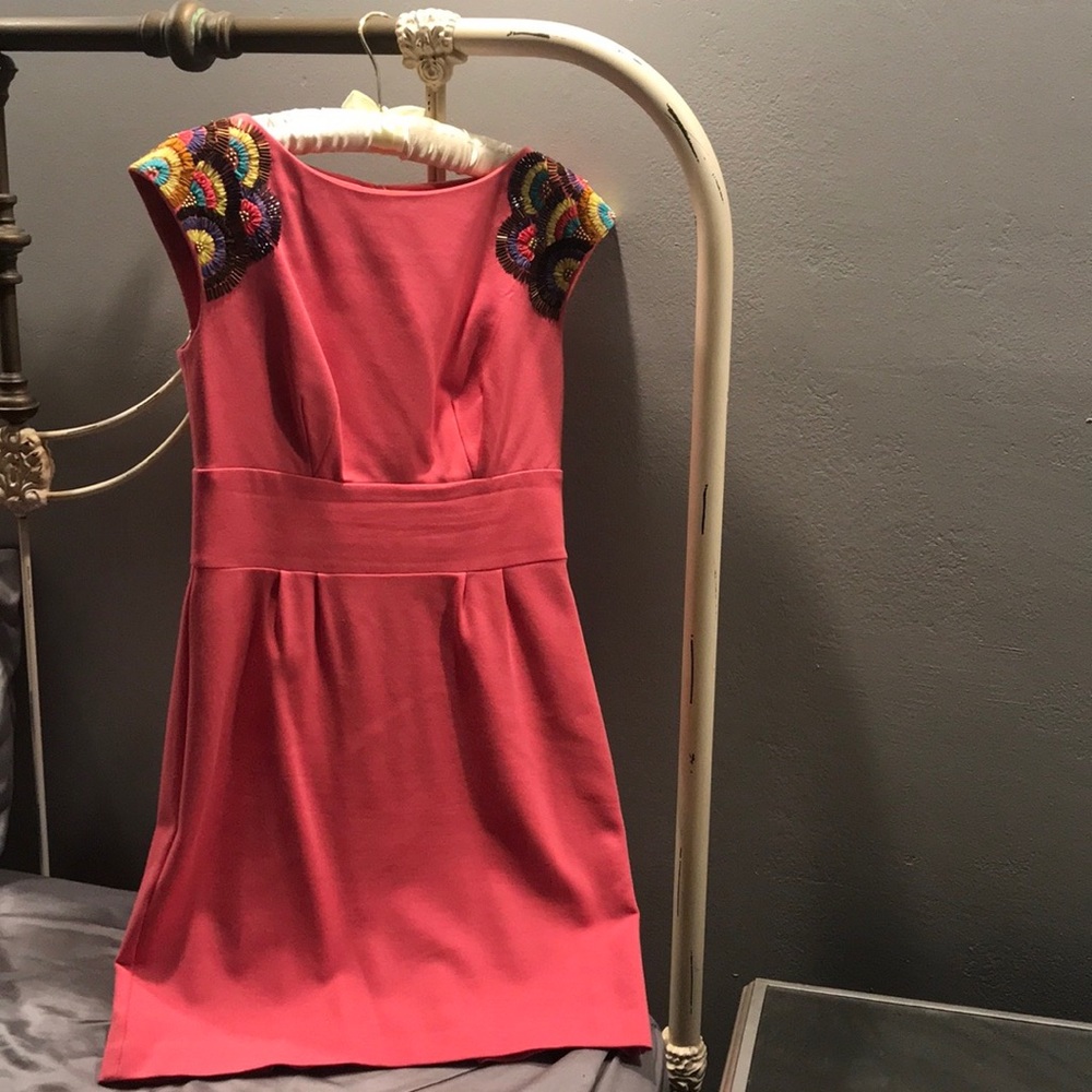 Trina Turk pink midi dress